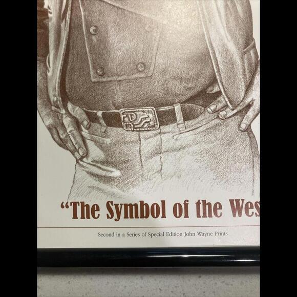 John Wayne 2001 8 1/2 x 11 Second in Series Special Edition Print - Picture 4 of 4